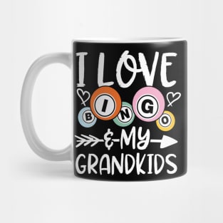 I Love Bingo and My Grandkids Mug